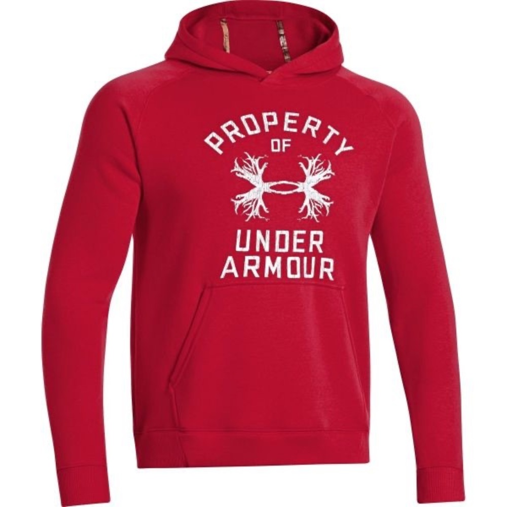 Under Armour Red 'Property of Under Armour' Men's Hoodie